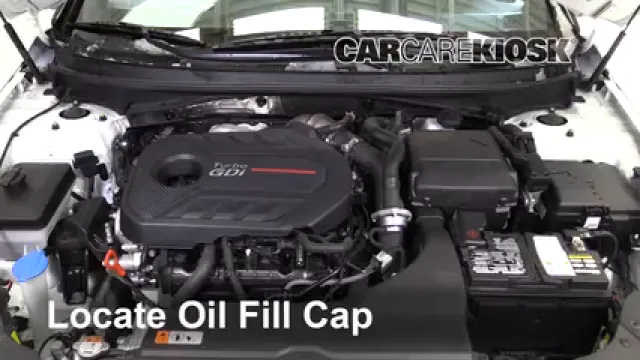 2017 Hyundai Sonata Sport 2.0T 2.0L 4 Cyl. Turbo Oil Add Oil